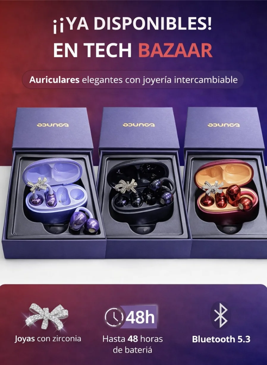 Auriculares Bounce con joyeria intercambiable